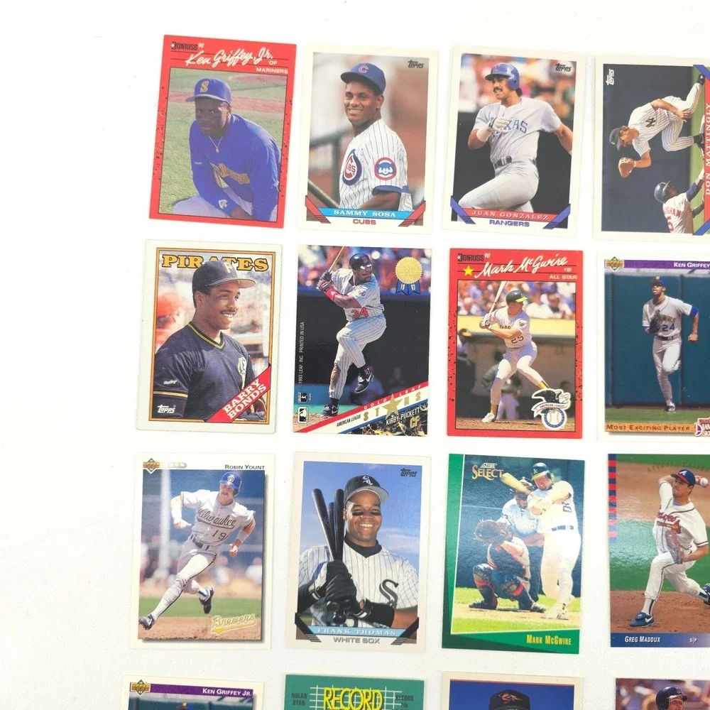 25 Card Baseball Star Lot Several Year Span All Pictured Sosa McGwire Gonzalez